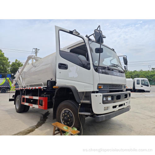 Camión de succión de aguas residuales Isuzu camión tanque de succión